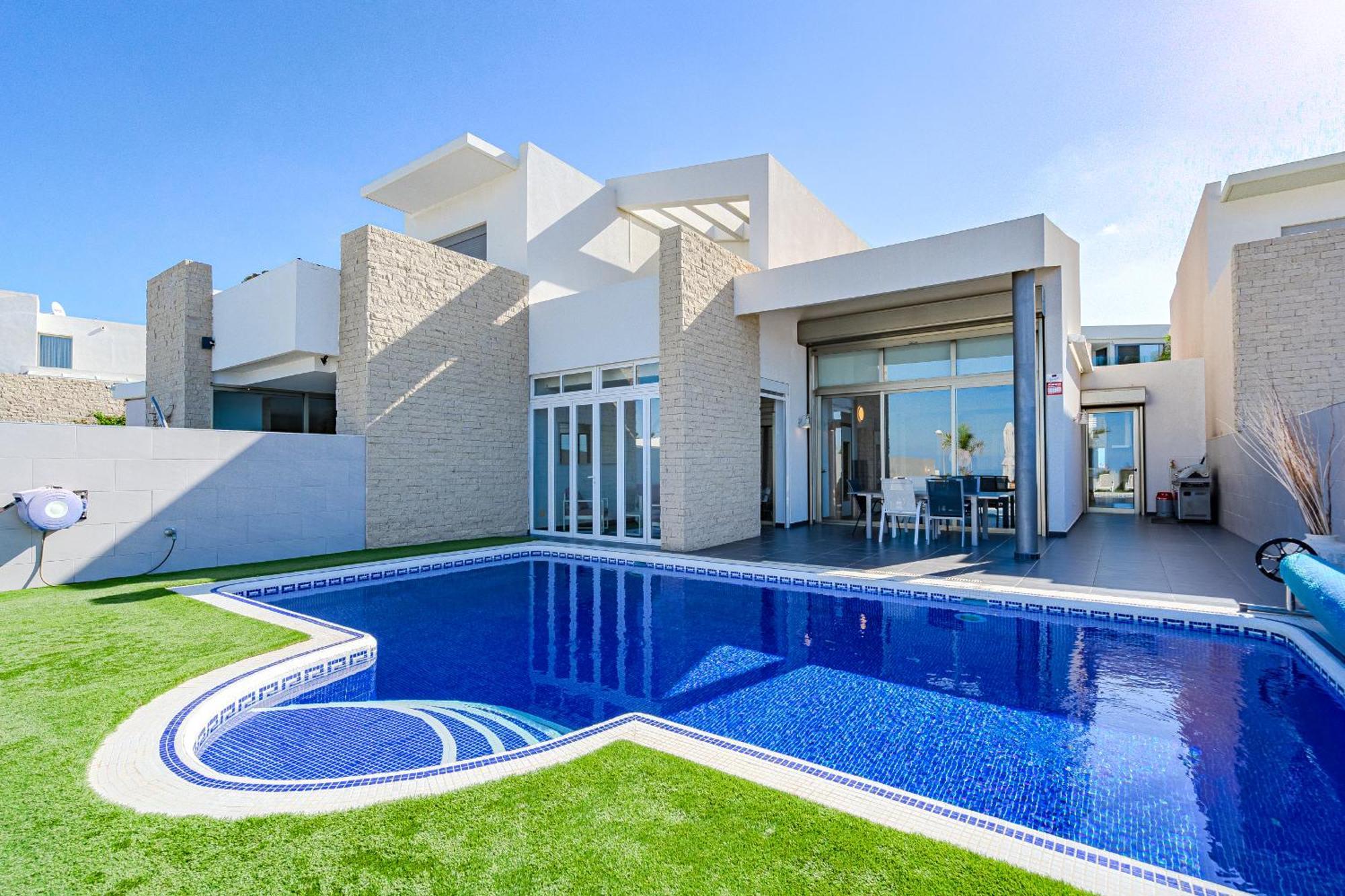 Villa Elisabetta, Luxury Villa With Heated Pool Ocean View In Adeje, Tenerife Costa Adeje  Luaran gambar