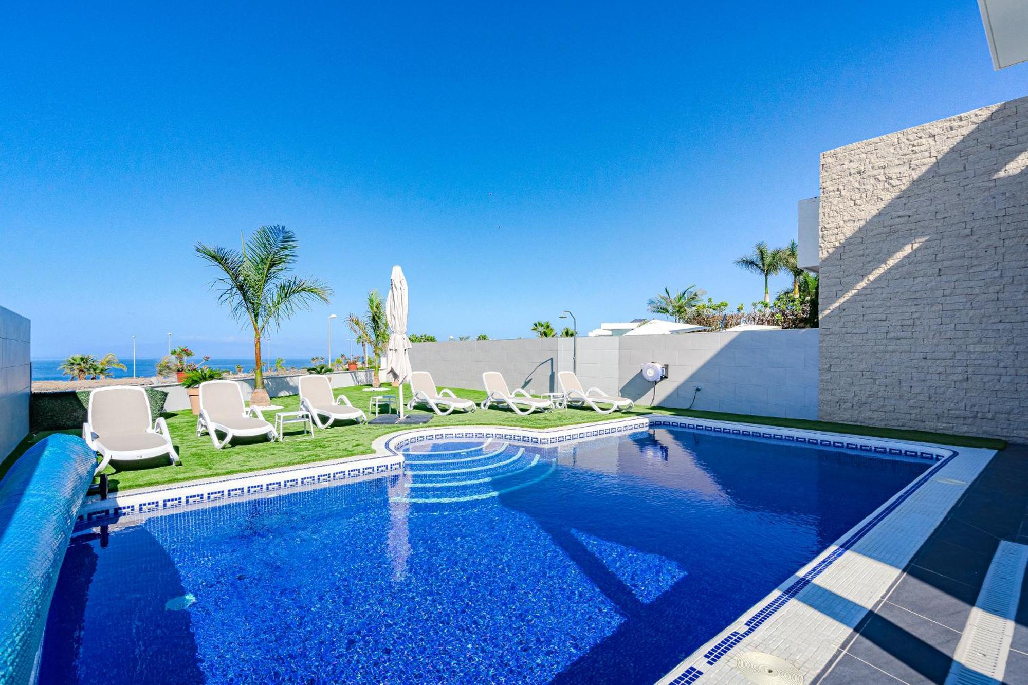 Villa Elisabetta, Luxury Villa With Heated Pool Ocean View In Adeje, Tenerife Costa Adeje  Luaran gambar